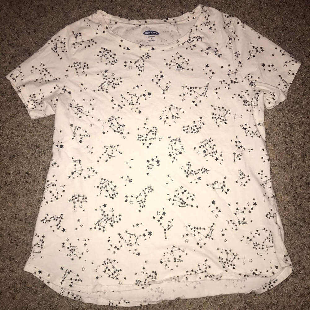 old navy zodiac sign shirt